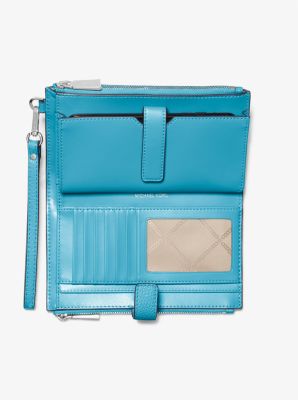 Adele Leather Smartphone Wallet in SANTORINI BLUE | Michael Kors