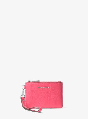 Michael Kors Studded Hot Pink Crossbody Satchel Bag with Attached Key Strap