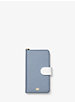 Étui folio pour iPhone X en cuir Saffiano à blocs de couleurs image number 0