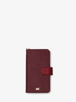 MICHAEL KORS - カラーブロックサフィアノレザーフォリオケースiPhoneX用 Color-Block Saffiano Leather Folio Case for iPhone X