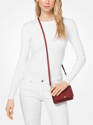 Pebbled leather convertible crossbody michael kors hotsell
