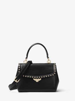 Ava medium scalloped best sale leather satchel