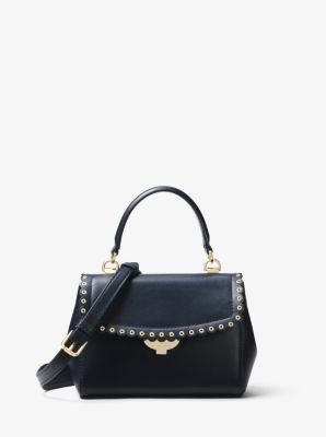 Ava Extra-Small Scalloped Leather Crossbody