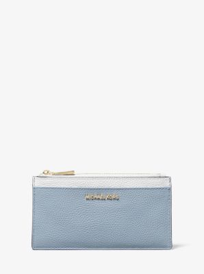 michael kors pebbled leather card case