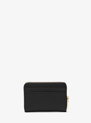 michael kors small pebbled leather wallet