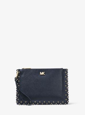 michael kors medium leather pouch