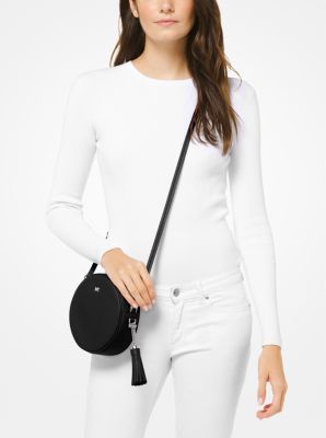 Pebble leather circle canteen crossbody sale