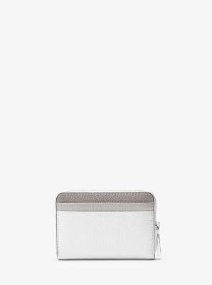 Michael kors small color hot sale block pebbled leather wallet