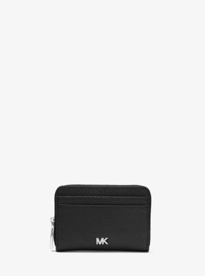 mk small pebbled leather wallet