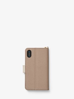 MICHAEL KORS - カラーブロックサフィアノレザーフォリオケースiPhoneX用 Color-Block Saffiano Leather Folio Case for iPhone X