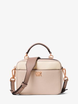 Mott Mini Color Block Pebbled Leather Crossbody Michael Kors