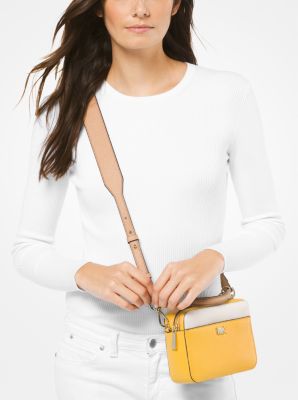 Michael kors mott 2025 mini pebbled leather crossbody