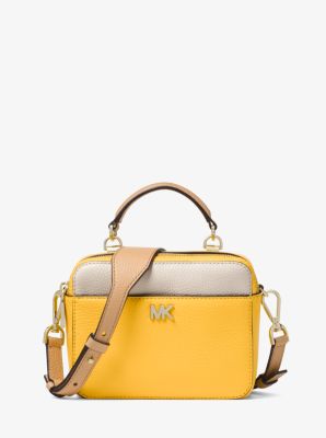 michael michael kors mott mini pebbled leather crossbody