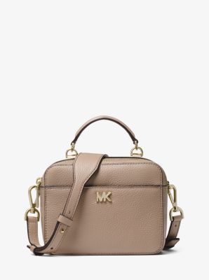 mott mini crinkled calf leather crossbody