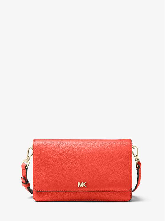 Pebbled Leather Convertible Crossbody Bag image number 0