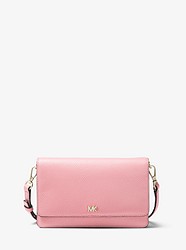 Pebbled Leather Convertible Crossbody Bag - CARNATION - 32T8TF5C9T