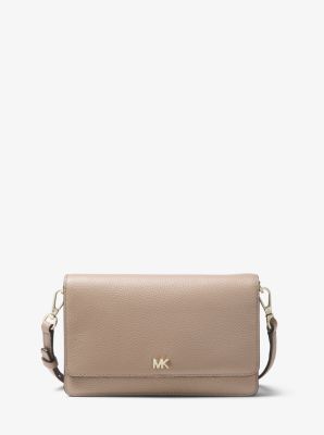 pebbled leather convertible crossbody