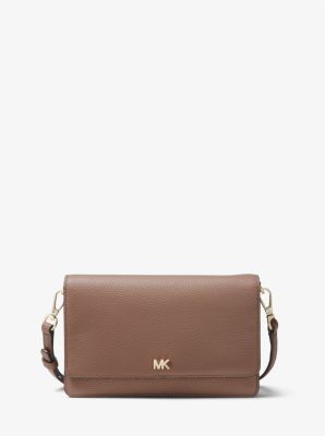 mk pebbled leather convertible crossbody