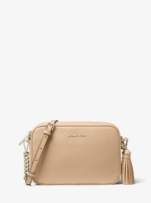 Ginny Medium Pebbled Leather Crossbody Bag Michael Kors