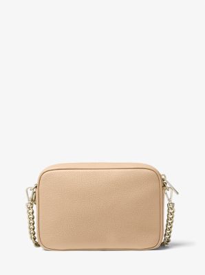 Michael Kors Michael Kors GINNY MEDIUM LOGO EMBOSSED FAUX LEATHER CROSSBODY  Bag - Stylemyle