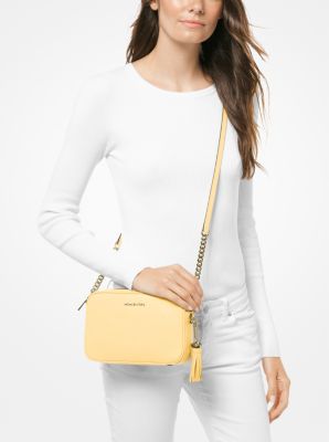 michael kors ginny medium pebbled leather crossbody