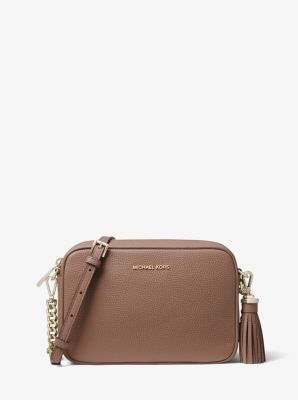 michael michael kors ginny leather crossbody bag