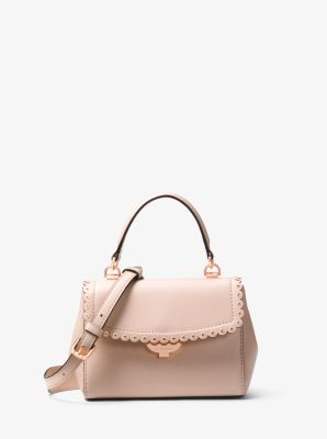 Michael Kors Scalloped Leather Shoulder Strap