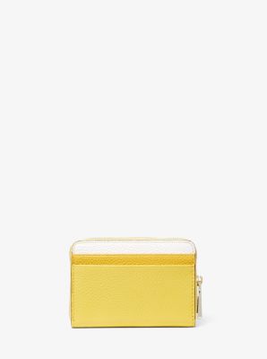 Michael kors small color block on sale pebbled leather wallet