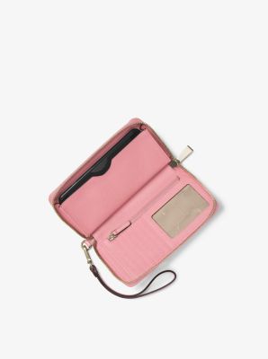 Pebbled Leather Smartphone Wristlet