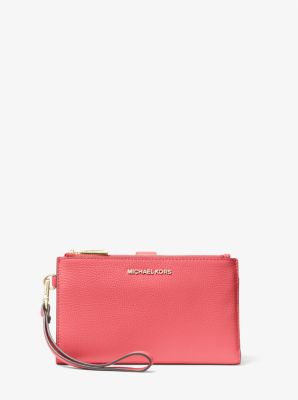 Adele double zip pebble leather clearance crossbody