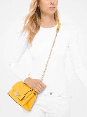 Michael Kors Jet Set Leather Small Travel Tote Sunflower White : Clothing,  Shoes & Jewelry 