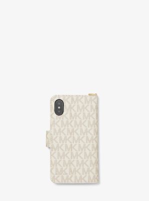 Logo Stripe Wristlet Folio Case For iPhone X/XS image number 2