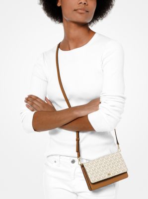 Logo And Leather Convertible Crossbody 