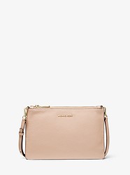 Adele Two-Tone Pebbled Leather Crossbody Bag - SFTPINK/FAWN - 32T9GF5C7T