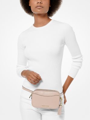 Pebbled Leather Convertible Belt Bag in SOFT PINK | Michael Kors