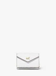 Small Crossgrain Leather Tri-Fold Envelope Wallet - OPTIC WHITE - 32T9GF6E1L