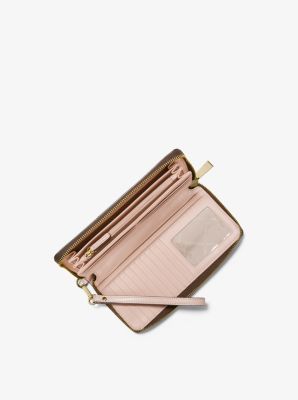 Logo Stripe Continental Wristlet image number 1