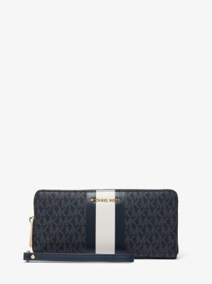 Logo Stripe Continental Wristlet | Michael Kors