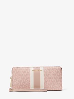 Logo Stripe Continental Wristlet | Michael Kors