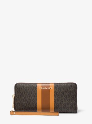 michael kors logo continental wallet