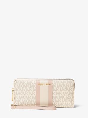 Logo Stripe Continental Wristlet | Michael Kors