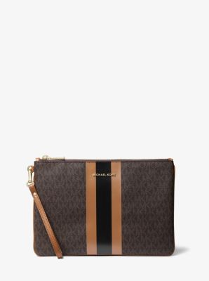 Michael kors large clearance zip pouch