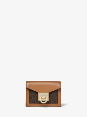Manhattan Small Leather and Logo Wallet | Michael Kors