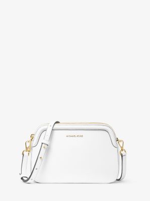 michael kors large crossgrain leather crossbody clutch