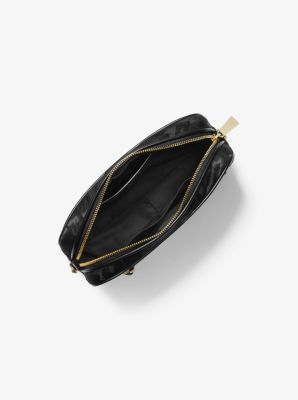 Polly Large Leopard Nylon Jacquard Crossbody Bag Michael Kors