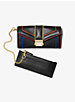 Whitney Large Rainbow Quilted Leather Chain Wallet image number 1