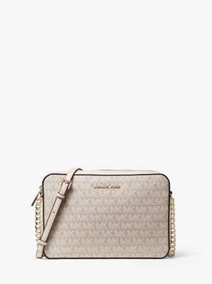 Jet Set Large Logo Jacquard Crossbody 