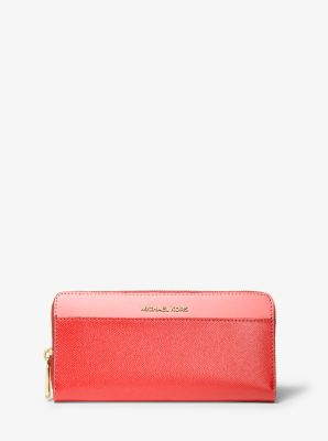 Michael kors crossgrain leather continental wristlet sale