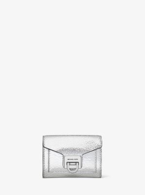 MICHAEL Michael Kors Manhattan Small Leather Wallet in Black