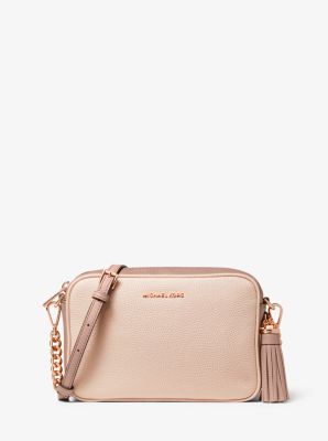 Ginny Medium Pebbled Leather Crossbody Bag